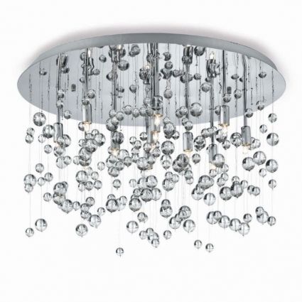 Потолочный светильник Ideal Lux Neve PL8 Cromo в современном стиле, цвет хром