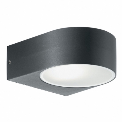 Уличный настенный светильник Ideal Lux Iko AP1 Antracite в современном стиле, цвет серый
