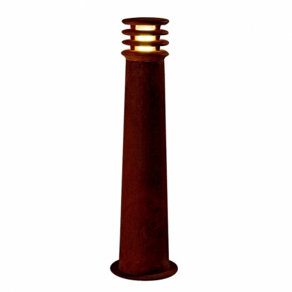 Уличный светодиодный светильник SLV Rusty Round Led 70 233417 в современном стиле, цвет коричневый