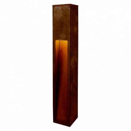 Уличный светодиодный светильник SLV Rusty Slot Led 80 233457 в современном стиле, цвет коричневый
