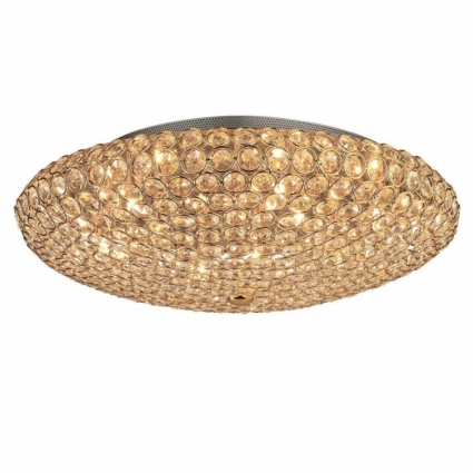 Потолочный светильник Ideal Lux King PL9 Oro в стиле арт-деко, цвет золотой