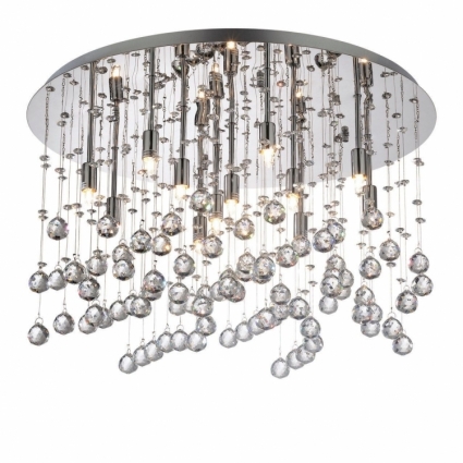 Потолочный светильник Ideal Lux Monnlight PL12 Cromo в стиле арт-деко, цвет хром