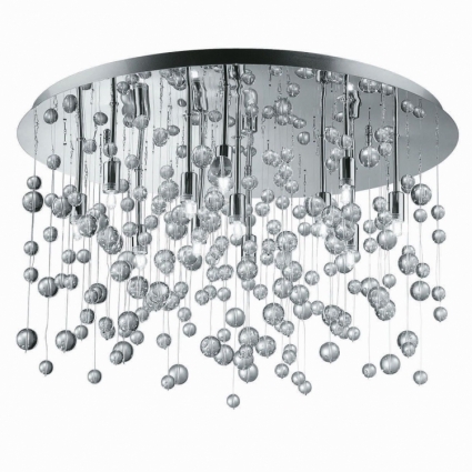 Потолочный светильник Ideal Lux Neve PL12 Cromo в современном стиле, цвет хром