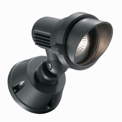 Уличный настенный светильник Ideal Lux Terra AP1 Small Antracite в стиле Хай-тек, цвет серый