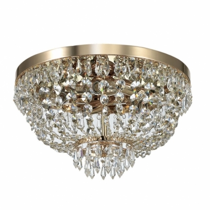 Потолочный светильник Ideal Lux Caesar PL5 Oro в классическом стиле, цвет золотой