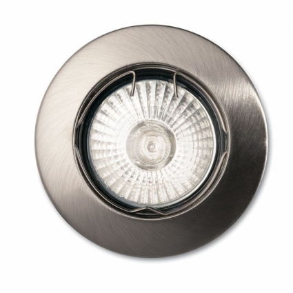 Встраиваемый светильник Ideal Lux Jazz FI1 Nickel в современном стиле, цвет матовый никель