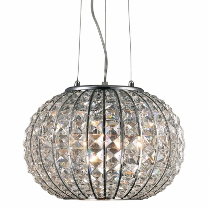 Подвесной светильник Ideal Lux Calypso SP3 в современном стиле, цвет хром