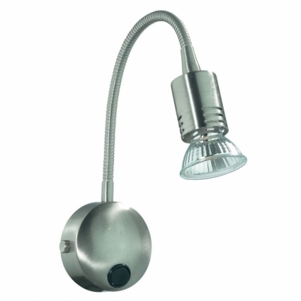 Спот Ideal Lux Flex AP1 Nickel в стиле Хай-тек, цвет матовый никель, мощность 50 Вт