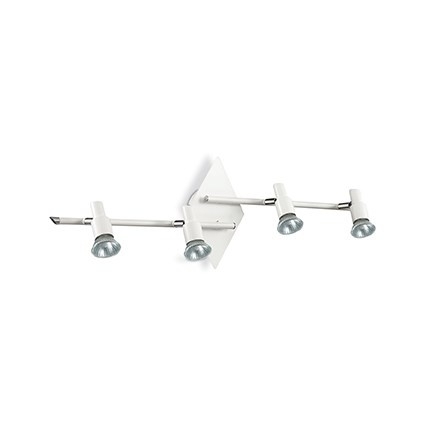 Спот Ideal Lux Slem PB4 Bianco в современном стиле, цвет белый, мощность 200 Вт