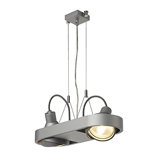 Подвесной светильник SLV Aixlight R Duo 159044 в стиле лофт, цвет серебро
