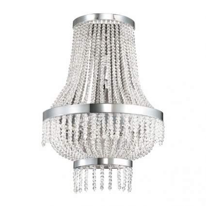 Настенный светильник Ideal Lux Augustus AP3 в классическом стиле, цвет хром