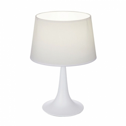 Настольная лампа Ideal Lux London TL1 Small Bianco в стиле модерн, цвет белый
