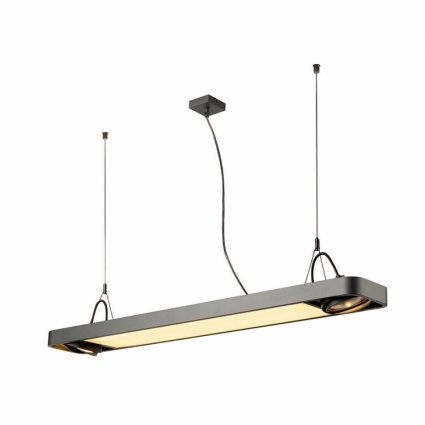 Подвесной светильник SLV Aixlight R2 Office Led 159134 в стиле Хай-тек, цвет серебро