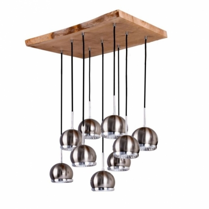 Подвесная светодиодная люстра Spot Light Ball 5030974 в современном стиле, цвет матовый никель