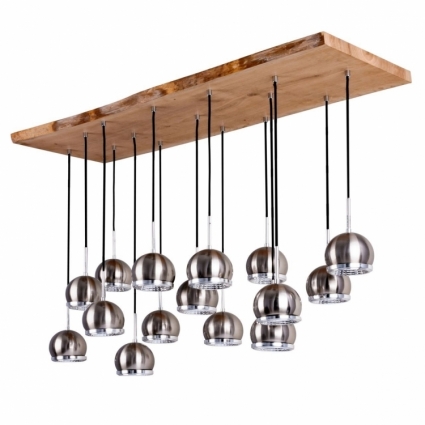 Подвесная светодиодная люстра Spot Light Ball 5031574 в современном стиле, цвет матовый никель