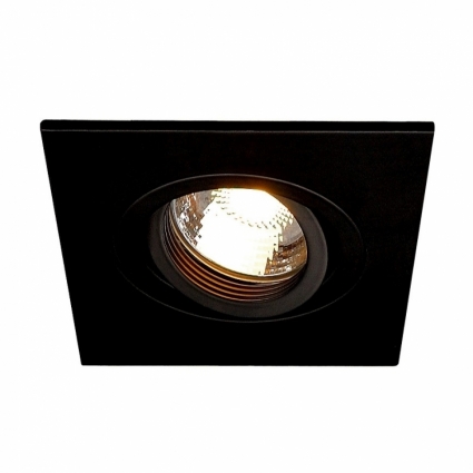 Встраиваемый светильник SLV New Tria XL Square GU10 113450 в современном стиле, цвет черный