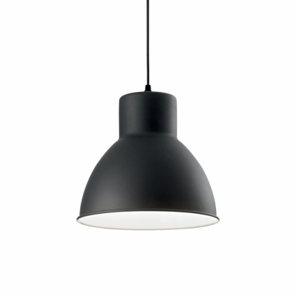 Подвесной светильник Ideal Lux Metro SP1 Nero в современном стиле, цвет черный