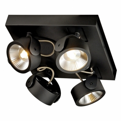 Светодиодный спот SLV Kalu 4 Led Square 147640 в стиле Хай-тек, цвет черный