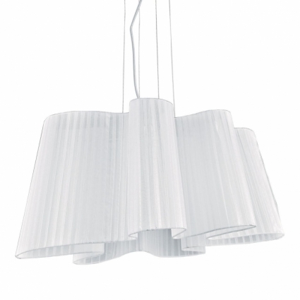 Подвесной светильник Ideal Lux Smug SP1 D70 в стиле модерн, цвет белый