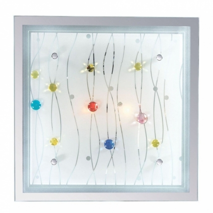 Настенный светильник Ideal Lux Ocean PL2 Color в современном стиле, цвет белый