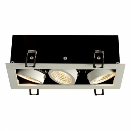 Встраиваемый светодиодный светильник SLV Kadux 3 Led Set 115721 в современном стиле, цвет белый