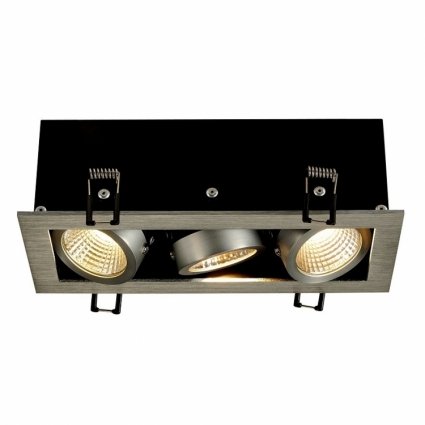 Встраиваемый светодиодный светильник SLV Kadux 3 Led Set 115726 в современном стиле, цвет серый