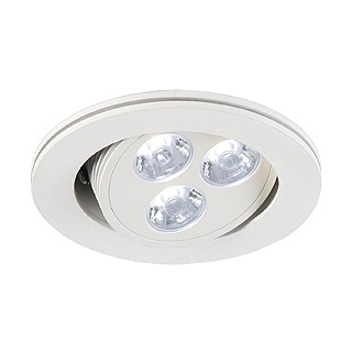 SLV Светильник встраиваемый TRITON LED тепло-белый PowerLED 3x1W белый 113662