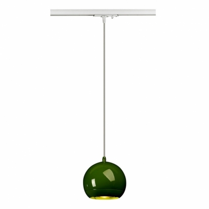Трековый светильник SLV 1Phase-Track Light Eye PD ES111 143625 в современном стиле, цвет зеленый