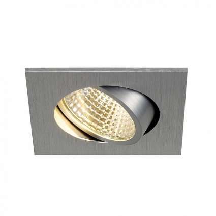 Встраиваемый светодиодный светильник SLV New Tria Led DL Square Set 113966 в современном стиле, цвет серебро