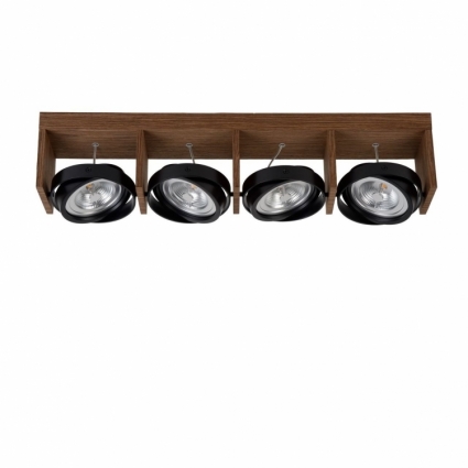 Светодиодный спот Lucide Zett Led 31988/48/70 в стиле кантри, цвет коричневый
