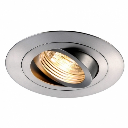Встраиваемый светильник SLV New Tria XL Round GU10 113446 в современном стиле, цвет серый