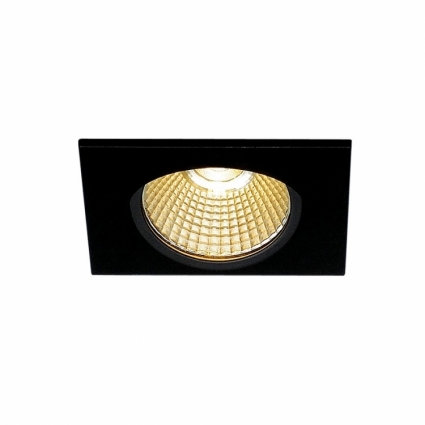 Встраиваемый светодиодный светильник SLV New Tria 68 Led Square Set 114390 в современном стиле, цвет черный