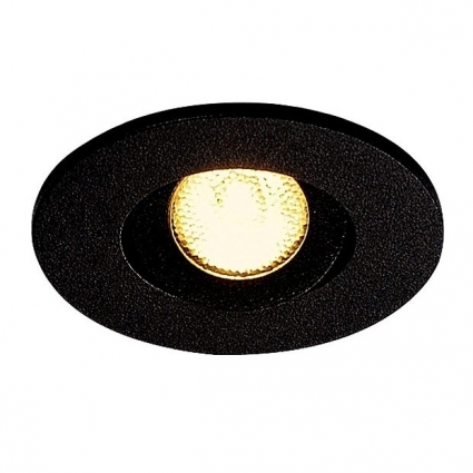 Встраиваемый светодиодный светильник SLV New Tria Mini DL Round Set 113970 в современном стиле, цвет черный