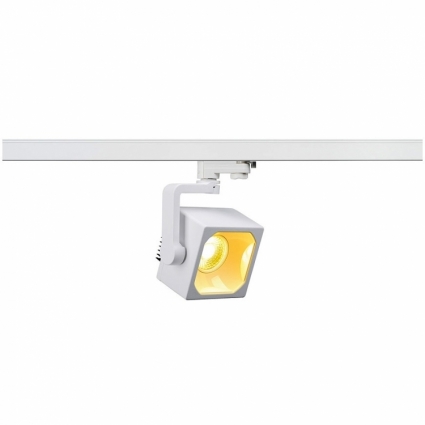 Трековый светодиодный cветильник SLV 3Ph Euro Cube 152751 в современном стиле, цвет белый
