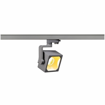 Трековый светодиодный cветильник SLV 3Ph Euro Cube 152764 в современном стиле, цвет серебро