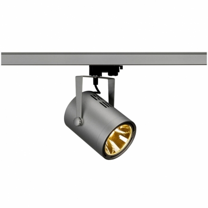 Трековый светодиодный светильник SLV 3Ph Euro Spot Led 153814 в стиле Хай-тек, цвет серебро
