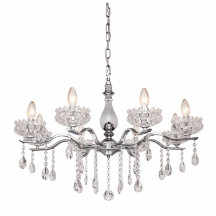 Подвесная люстра Silver Light Venere 724.54.8 в классическом стиле, цвет хром