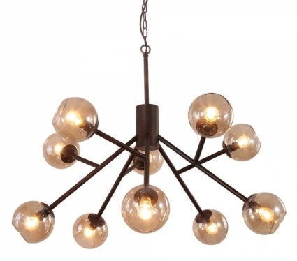 Подвесная люстра Crystal Lux Bueno SP-PL10 в стиле лофт, мощность 600 Вт