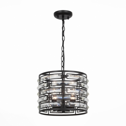 Подвесная люстра ST Luce Chiarezza SL665.403.04 в современном стиле, цвет черный