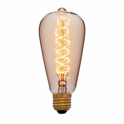 Sun Lumen Лампа накаливания E27 40W колба золотая 051-927 цвет золотой