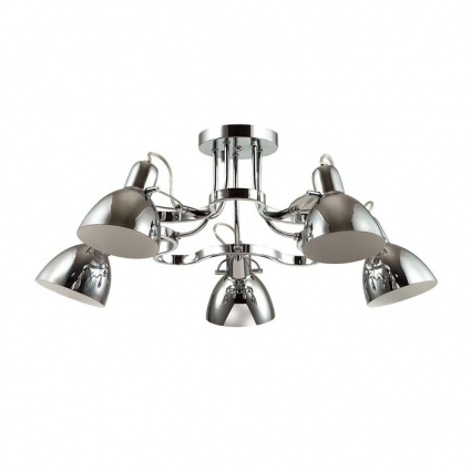 Потолочная люстра Odeon Light Credo 3952/5C в стиле лофт, цвет хром