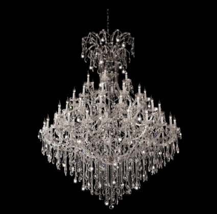 Подвесная люстра Crystal Lux Diva SP60 Chrome в классическом стиле, цвет прозрачный