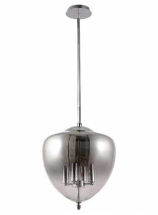 Подвесная люстра Crystal Lux Milagro SP4 A Chrome в современном стиле, цвет серый