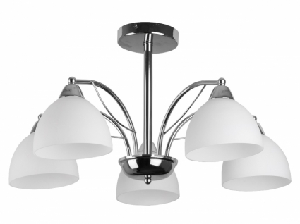 Потолочная люстра Toplight Celia TL3610X-05CH в современном стиле, цвет белый