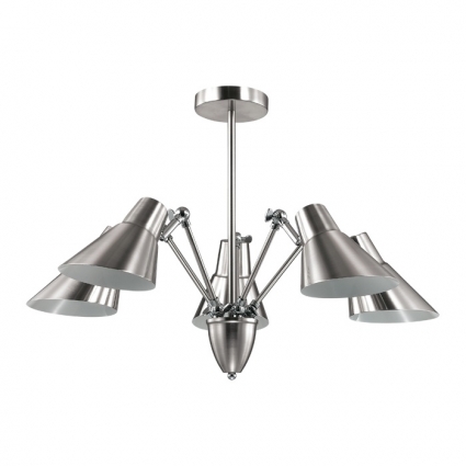 Потолочная люстра Lumion Vittam 3590/5C в стиле Хай-тек, цвет матовый никель, мощность 300 Вт