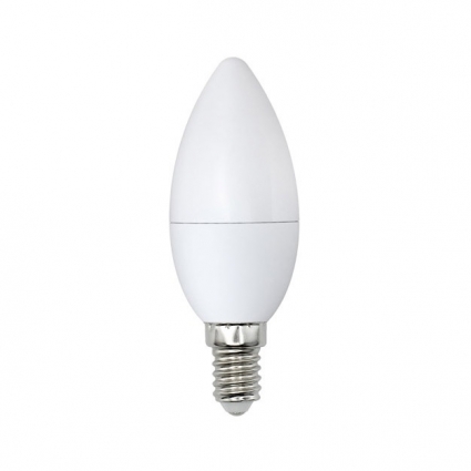 Volpe Лампа светодиодная (UL-00001767) E14 8W 4000K свеча матовая LED-C37-8W/NW/E14/FR/O цвет белый