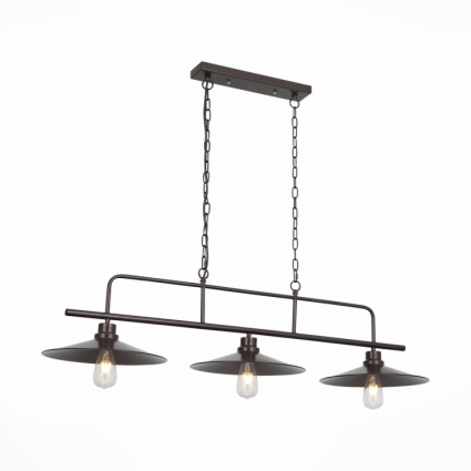 Подвесная люстра ST Luce Sсarno SL265.403.03 в стиле лофт, цвет коричневый