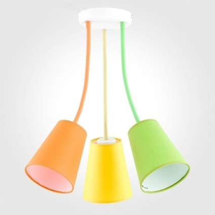 Подвесная люстра TK Lighting 2106 Wire Colour в современном стиле, цвет разноцветный