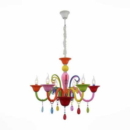Подвесная люстра ST Luce Delizia SL672.963.06 в современном стиле, цвет разноцветный
