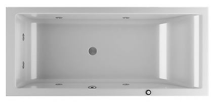 Акриловая ванна Jacuzzi Lagoon 180 DX (R) пристенная, прямоугольная